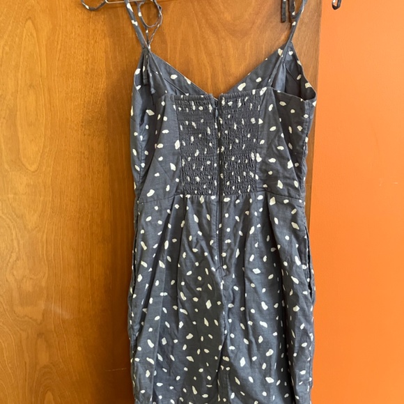 Abercrombie & Fitch Blue Spot Sundress with Tie Shoulders - Picture 3 of 6